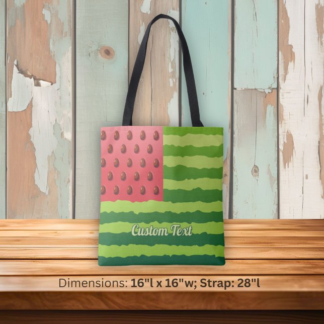 Tote Bag Drapeau Pastèque (Créateur téléchargé)