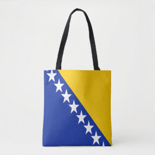 Tote Bag Drapeau patriotique de Bosnie-Herzégovine