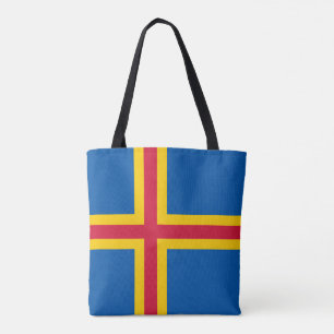 Tote Bag Drapeau patriotique des îles Åland