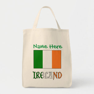 Tote Bag Drapeau personnalisé de l'Irlande Héritage