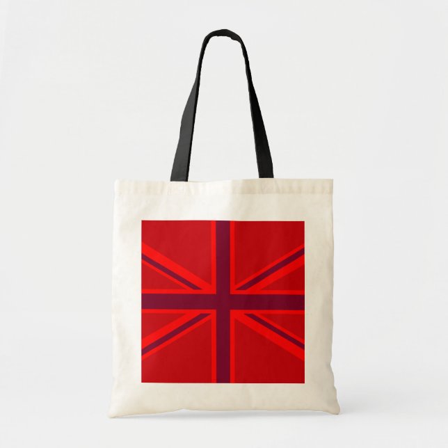 Tote Bag Drapeau rouge vif de l'Union Jack britannique (Devant)