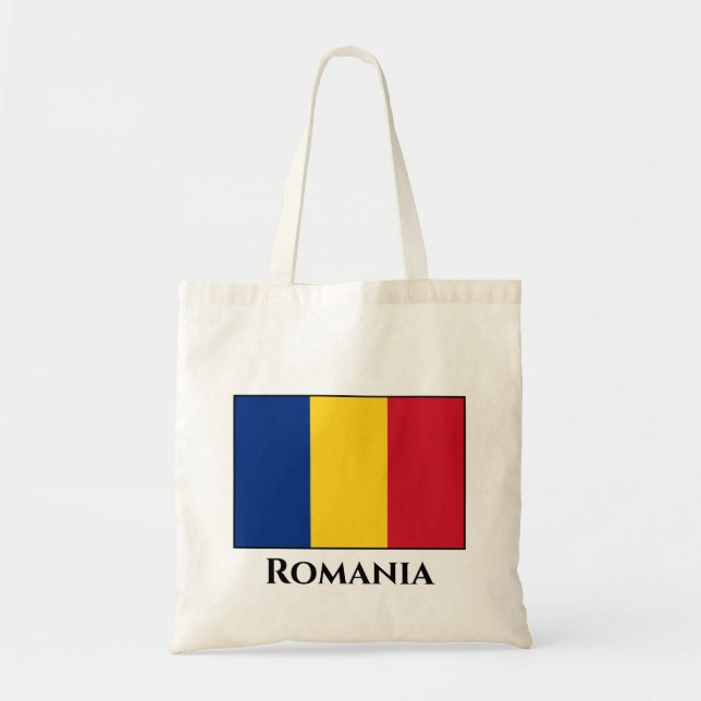 Tote Bag Drapeau roumain (Devant)