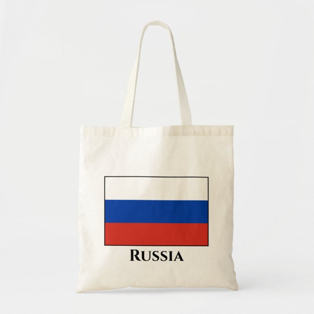 Tote Bag Drapeau russe (Devant)