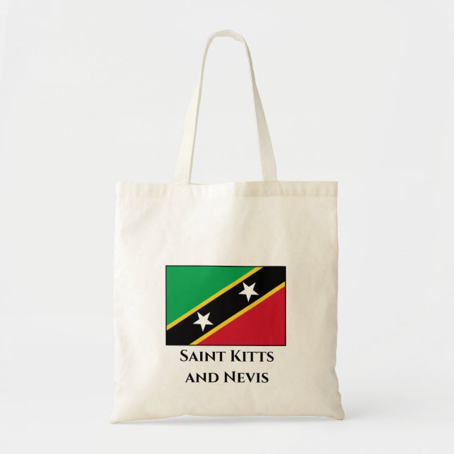 Tote Bag Drapeau Saint-Kitts-et-Nevis (Devant)