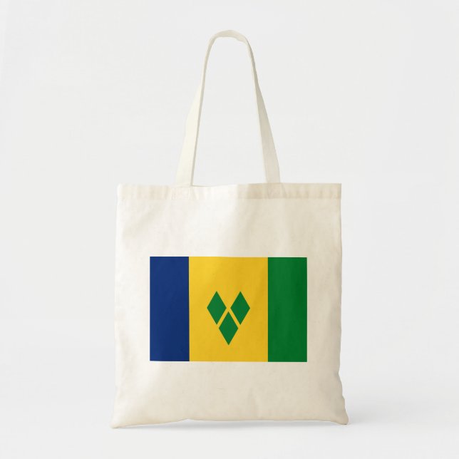 Tote Bag Drapeau Saint-Vincent (Devant)