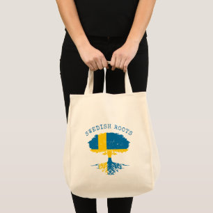 Tote Bag Drapeau suédois des racines