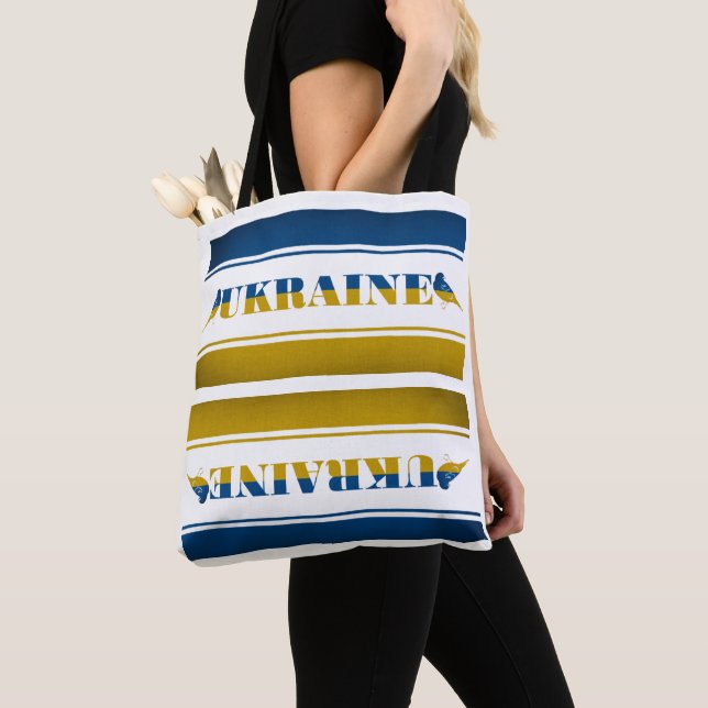 Tote Bag Drapeau Ukraine, Oiseaux Nightingale Nationaux (De près)