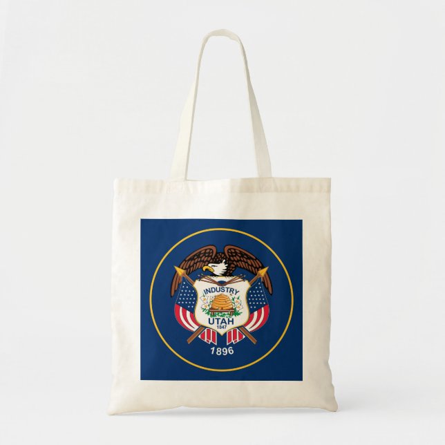 Tote Bag Drapeau Utah (Devant)