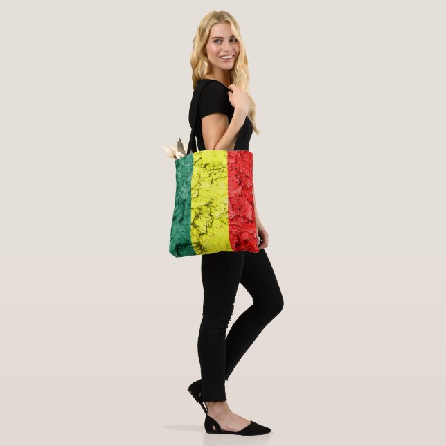 Tote Bag Drapeau vintage de reggae (Sur le modèle)