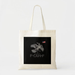 Tote Bag Drapeau vintage humoristique F-Caw-F vache oiseau