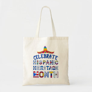 Tote Bag Drapeaux du mois du PATRIMOINE HISPANIQUE célébré 