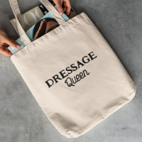 Dressage Queen Black Retro Script Nom équestre