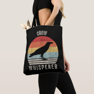 Tote Bag Dresseur de Corbeaux Rétro Amateur d'Oiseaux Drôle