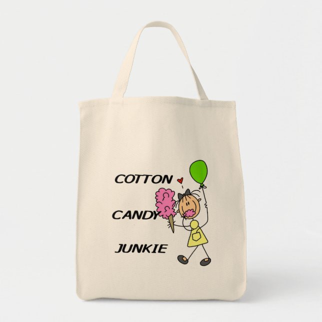 Tote Bag Drogué de sucrerie de coton (Devant)