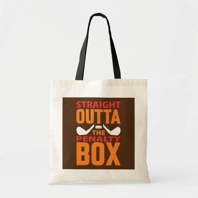 Tote Bag Droit devant la boîte de pénalité Hockey (Devant)