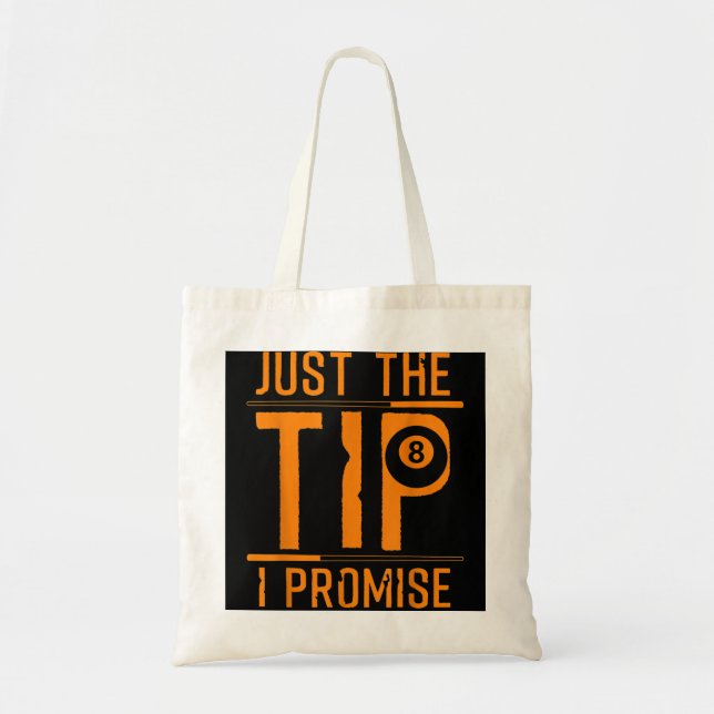 Tote Bag Drôle 8 Ball Pool Cadeau Pour Hommes Femmes Cool B (Devant)