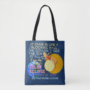Tote Bag Drôle américain solaire total d'éclipse le 21 août