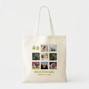 Tote Bag Drôle BFF PHOTO COLLAGE Cadeau personnalisé AVOCAD
