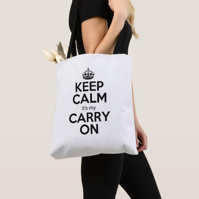 Tote Bag Drôle blanc vacances de cabine fourre-tout vol cro (De près)