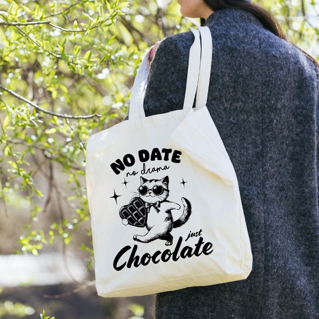 Tote Bag drôle de chat Saint Valentin (Créateur téléchargé)