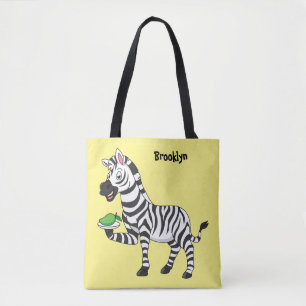 Tote Bag Drôle dessin animé zèbre