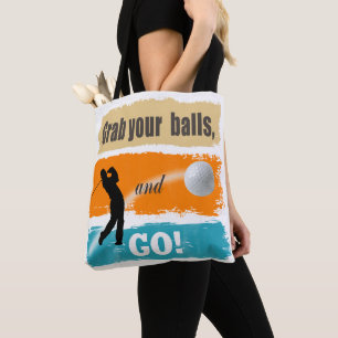 Tote Bag Drôle Golf attrapez vos balles ID466