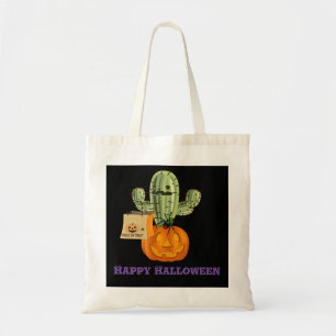 Tote Bag Drôle Halloween Cactus Trick ou Treat