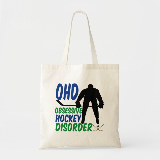 Tote Bag Drôle Hockey (Devant)