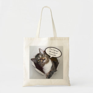 Tote Bag Drôle Interrupteur Chat Personnalisé