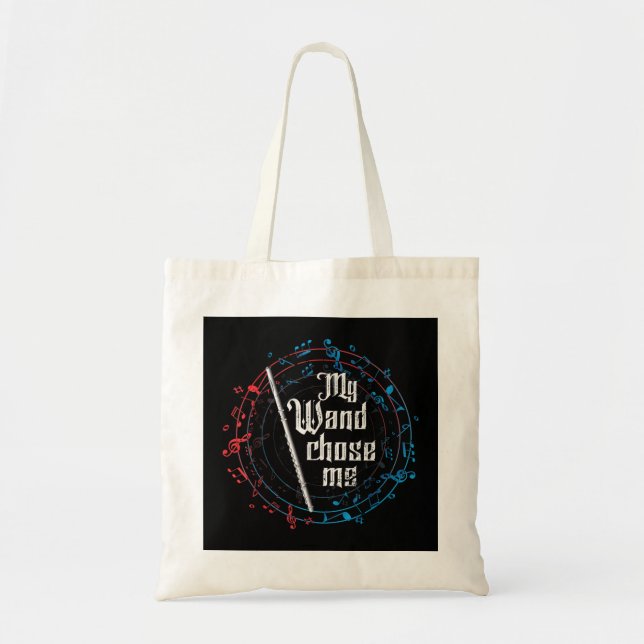 Tote Bag Drôle Ma Baguette Choisir Moi Joueur Flûte Cadeau  (Devant)