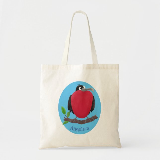 Tote Bag Drôle magnifique dessin animé de frégate (Devant)