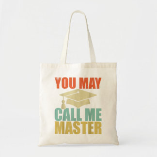 Tote Bag Drôle Masters Dessins Pour Hommes Femmes MBA Edu