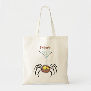 Tote Bag Drôle mignon dessin animé d'araignée moelleuse