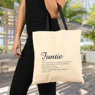 Tote Bag Drôle Moderne Cool Définition Tante Tantie