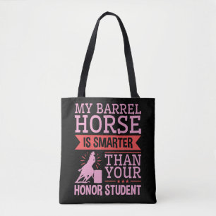Tote Bag Drôle Mon Cheval De Baril Est Plus Intelligent Bar