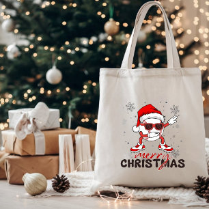 Tote Bag Drôle Noël Baseball Dabbing