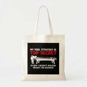 Tote Bag Drôle Pool Player Billiards Cadeau