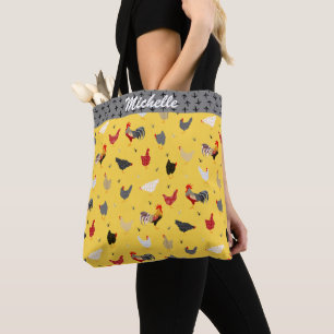 Tote Bag Drôle poulet