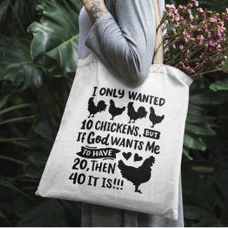 Tote Bag Drôle poulet