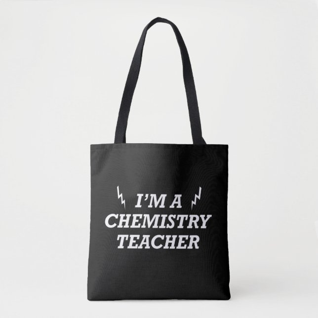 Tote Bag Drôle professeurs de chimie citations (Devant)