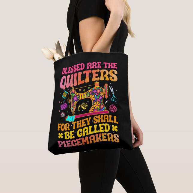 Tote Bag Drôle Quilting Sewing Quilt cadeaux Quilter super (De près)