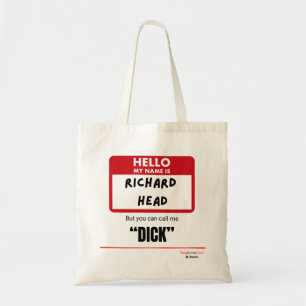 Tote Bag Drôle Sarcastique — Bonjour Je M'Appelle Richard H