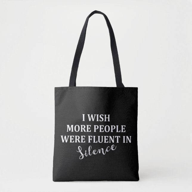 Tote Bag Drôle sarcastique dit citations célèbres (Devant)