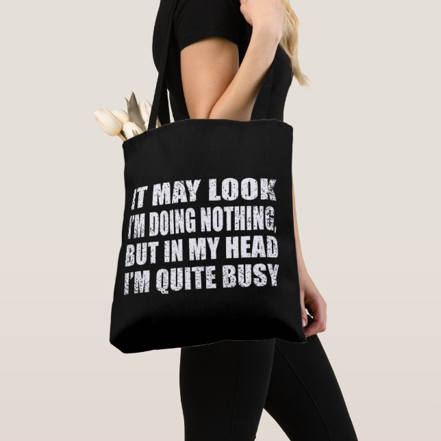 Tote Bag Drôle sarcastique dit des citations célèbres sarca (De près)