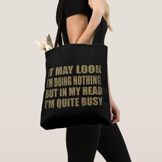 Tote Bag Drôle sarcastique dit des citations célèbres sarca (De près)
