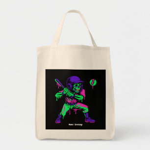 Tote Bag Drôle Skeleton Batting Glace Cream Driving Basebal