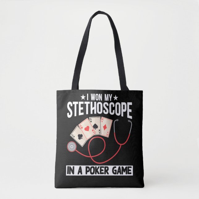 Tote Bag Drôle Stethoscope Joke Nurse Doctor Hospital Humou (Devant)