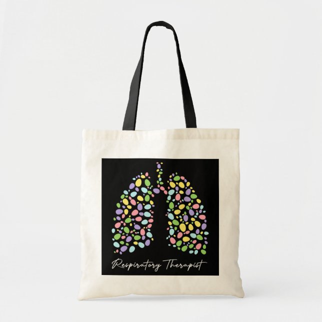 Tote Bag Drôle Thérapeutique Respiratoire Poumon Joyeux (Devant)