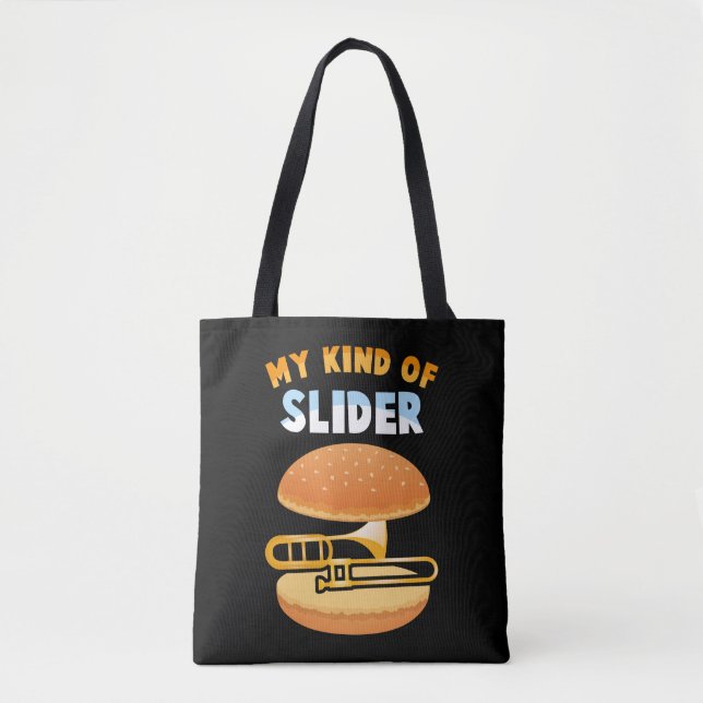Tote Bag Drôle Tromboniste Tromboniste Du Joueur Trombone (Devant)