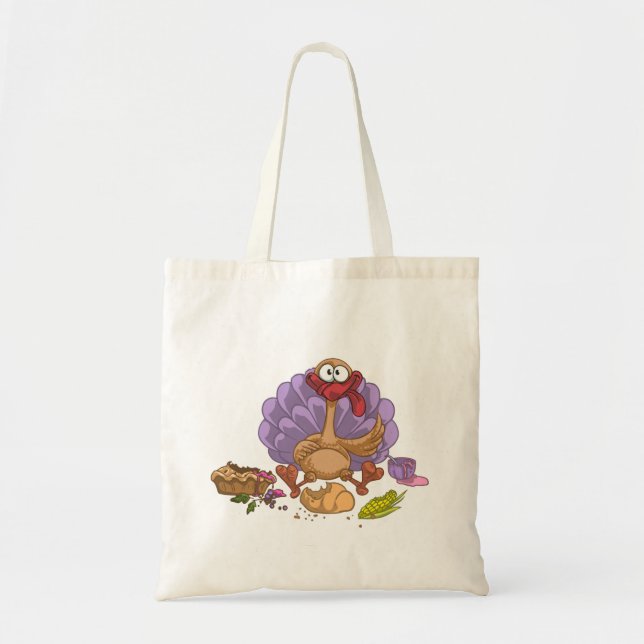Tote Bag drôles de dinde d'action de grâces (Devant)